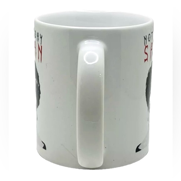 NOT TODAY SATAN Funny Halloween Spooky Coffee Cup/Mug 11oz White Multicolor NEW - Picture 7 of 10